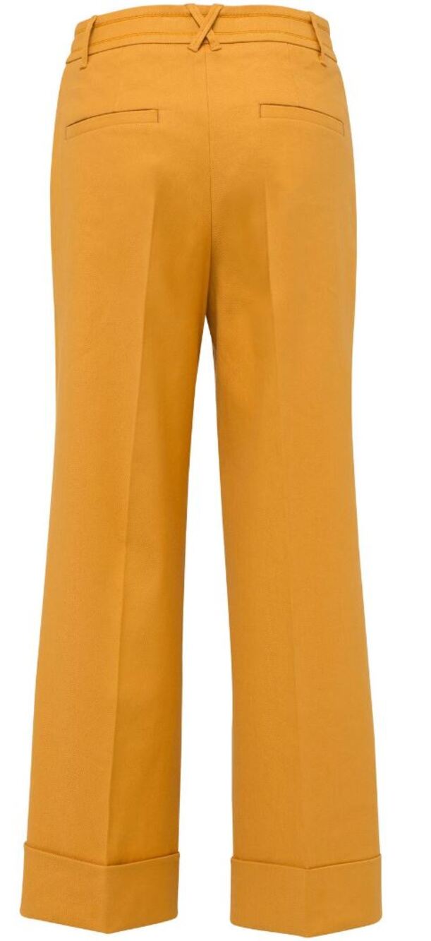 Dorothee Schumacher Urban Spirit Cropped Wide-Leg Pants Trousers Size 2 Mustard